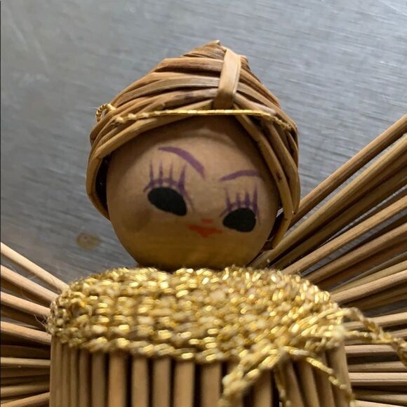 Vintage straw Christmas angels - Picture 6 of 7